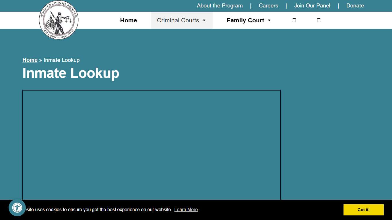 Inmate Lookup, Find an Inmate, Inmate Information Erie County | Assigned Counsel